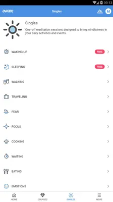 Aware - Mindfulness Meditation android App screenshot 2